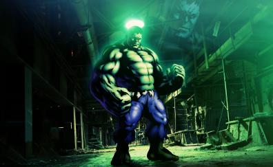 Hulk, a muscle factory, artwork