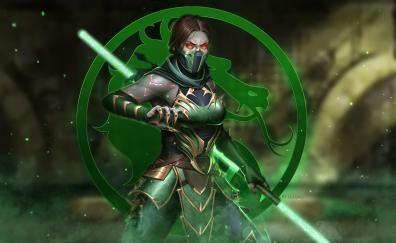 Jade, girl fighter, Mortal Kombat 11, video game