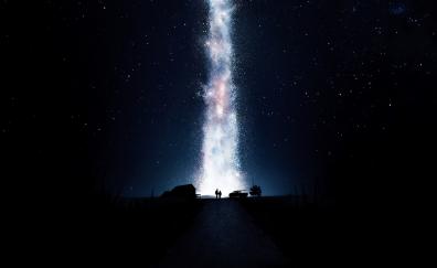 Interstellar, stars, milky way, night, movie, 2014