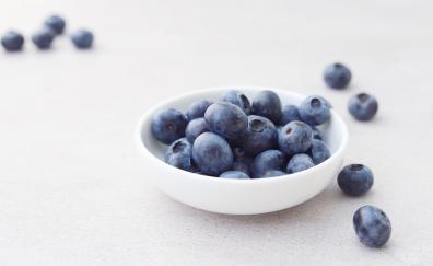 Minimal, bowl of blueberry, fruits