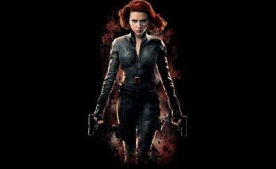 Black widow, Scarlett Johansson, Avengers, minimal