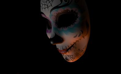 Woman Mask, dark, art