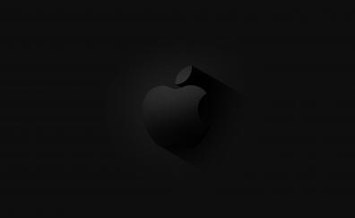 Apple logo, dark