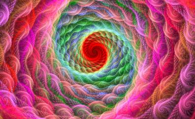 Spiral pattern, bright, colorful