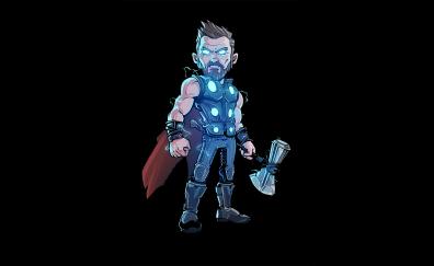 Thor, glowing suit, artwork