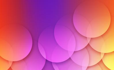 Gradient, overlapping circles, abstract