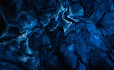 Paint stains, liquid, blue-dark