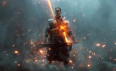 Battlefield 1, They Shall Not Pass, soldier, video game, 2017