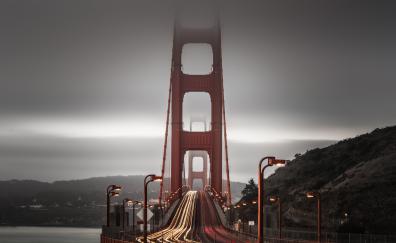Golden Gate Bridge, Long Exposure, architecture