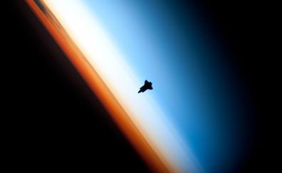 NASA space shuttle, space, minimal
