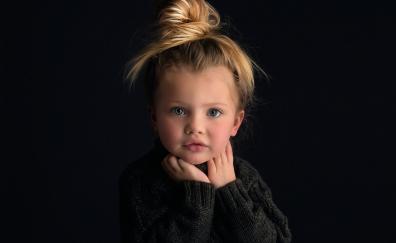 Cute baby girl, portrait