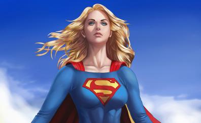 Beautiful and blonde, Supergirl, art