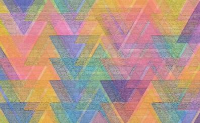 Triangles, pattern, mosaic, colorful