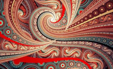 Fractal, wavy pattern, abstract