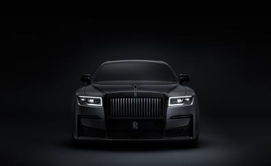 2021, Rolls-Royce Black Badge Ghost, luxury car