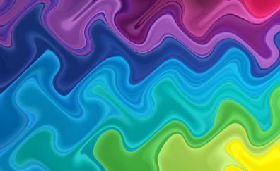 Ripple, colorful, pattern, abstract