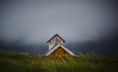 House, roof, landscape, Norway