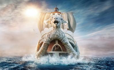 Netflix's One Piece, pirate boat