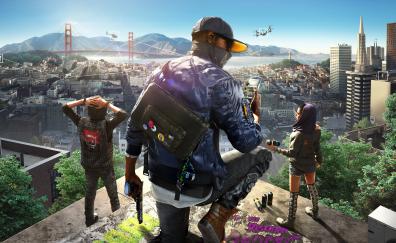 Watch dogs 2, video game, cityscape