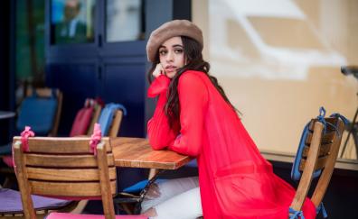Camila Cabello, red dress, 2018, photoshoot