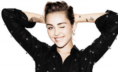 Miley Cyrus, mood, singer, wink