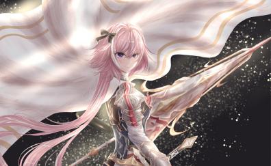 Warrior, pink hair, Fate/Grand Order, Astolfo, art