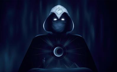 The Moon Knight, god avatar, minimal art