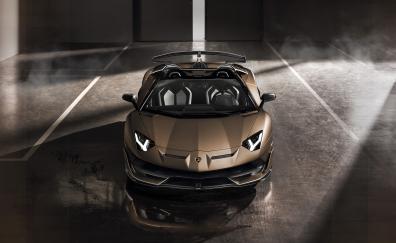 Lamborghini Aventador SVJ roadster, golden