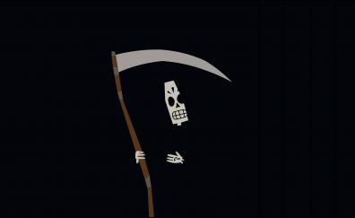 Grim Reaper, minimal, 4k