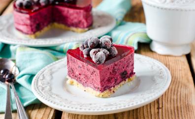 Blueberries, pastry, cake, dessert