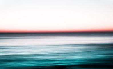 Seascape, long exposure, blur