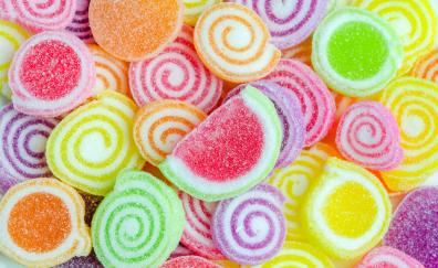 Sweet candies, colorful