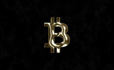 Logo, bitcoin, abstract
