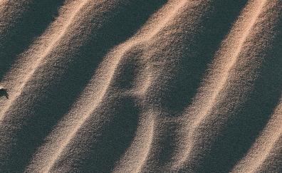 Sand, desert, white sand, aerial view