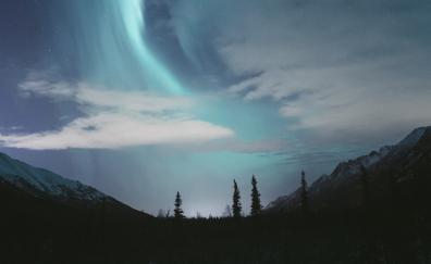 Nature, Northern Lights, night, sky, Alaska