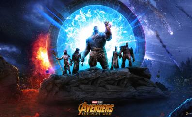 Thanos and the black order, movie, poster