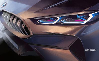Headlight, BMW Concept 8 Series, 2018