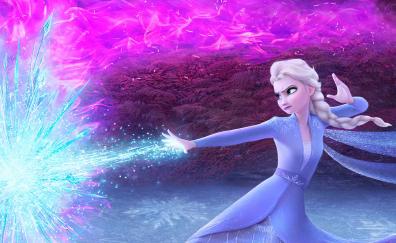 Elsa in Frozen 2, Disney movie, 2019