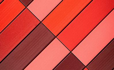 Stripes, red-orange, surface