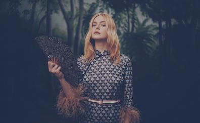 Blonde and beautiful, actress, Elle Fanning