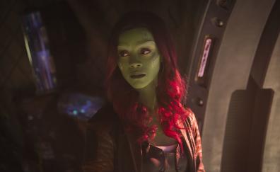 Gamora, Zoe Saldana, celebrity, Avengers: Infinity War, movie, 2018