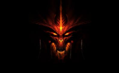 Diablo III, video game, minimal, monster