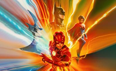 2023 The Flash, movie characters, poster