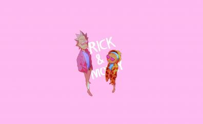 Minimal, art, Rick and Morty