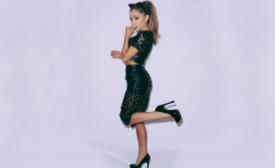 American Singer, leather dress, Ariana Grande