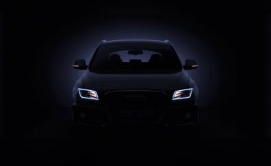 Audi Q5, headlights, portrait