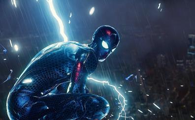 Glowing suit, video game, Spider-man PS4