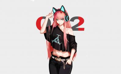 Wallpaper hot, anime girl, zero two, urban outfit, art desktop wallpaper,  hd image, picture, background, b901af | wallpapersmug