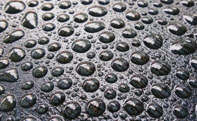 Droplets, round, drops, surface