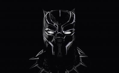 Black panther, black mask, artwork